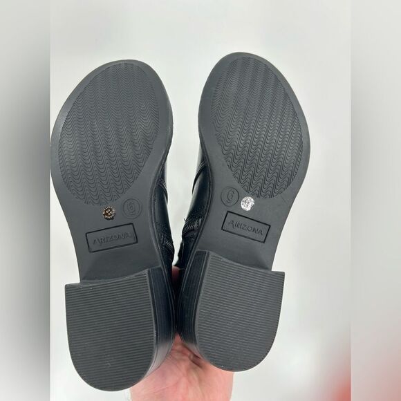 Arizona Jean Co Denmark Riding Knee Wide Calf Boots Black NWT Size 6M - Picture 6 of 9